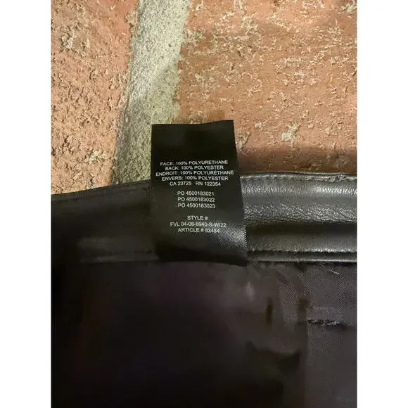 Aritzia Wilfred The Melina Faux Leather Pants Women Size 2 Straight leg brown - Picture 4 of 5